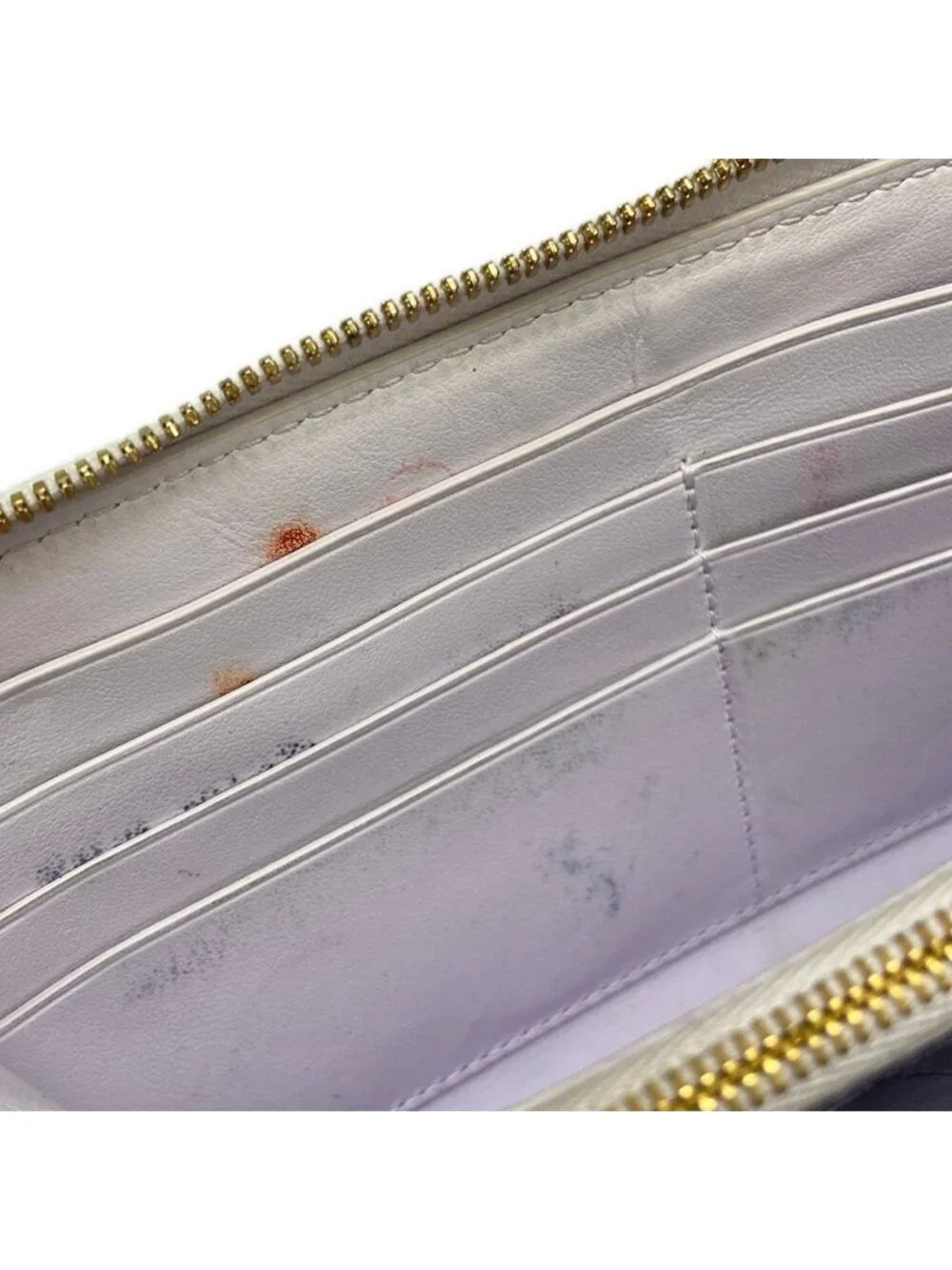 Bottega Veneta Wallet Cassette Light Purple Zip Around Leather